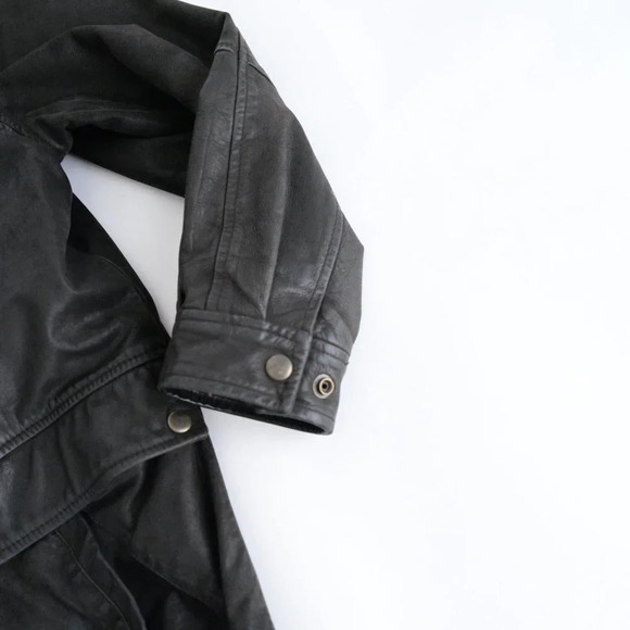 Danier - Vintage 100% Leather w Removable, Black & White Checker  Liner - Small - Picture 5 of 16